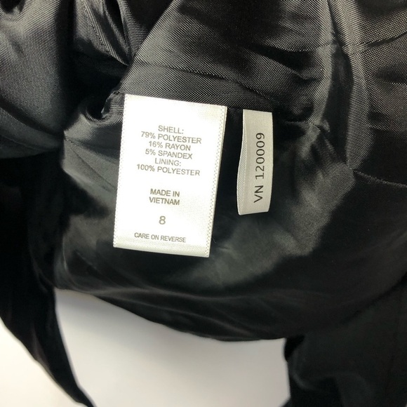 New York & Company Black Single Button Office Blazer 8 - Picture 9 of 9